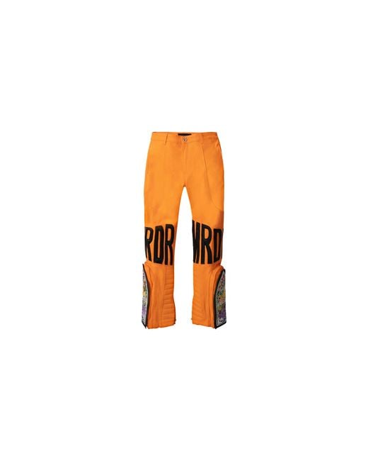 Who Decides War Black Mrdr Pant "Tangerine" Aw23 Dnm 026 Tang" for men