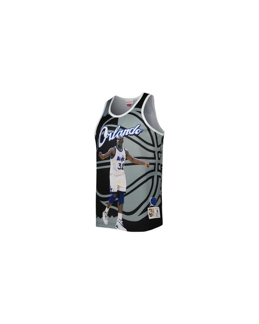 Mitchell & Ness Black Sublimated Player Tank "Shaquille O'Neal" Tmtk3207 Omayysonbkgy" for men