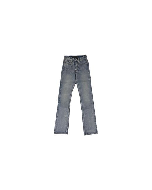 Who Decides War Black Waxed Straight-Fit Jeans 11200500010" for men