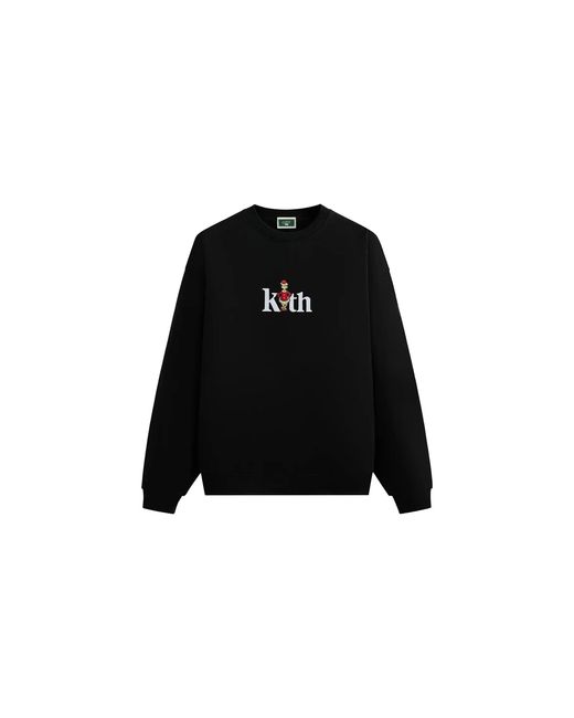 Kith Black The Grinch Serif Nelson Crewneck Beauty" Khm032966 001" for men