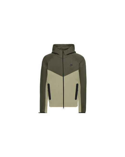 Nike Green Sportswear Tech Fleece Windrunner Full-Zip Hoodie "Neutral/Medium/ Fb7921 276" for men