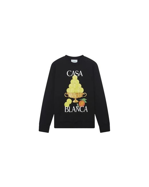 Casablanca Black La Corbeille D'Oranges Sweatshirt Mf24Jtp00108 Blk" for men