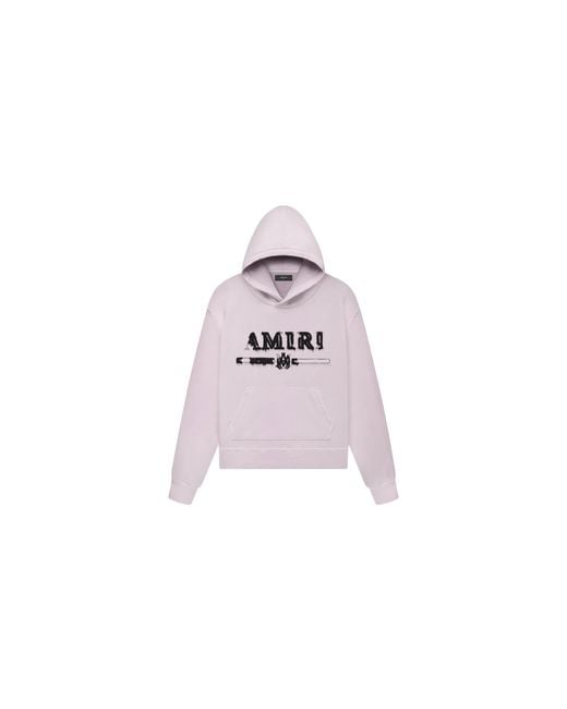 Amiri Black Ma Bar Applique Hoodie Ss23Mjl013 379" for men