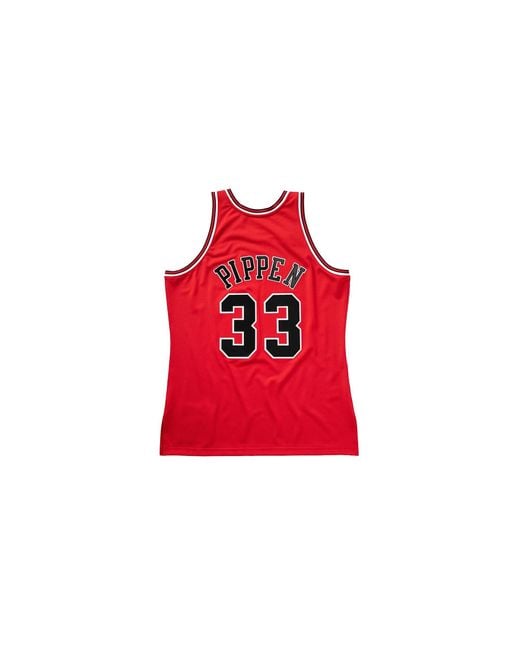 Mitchell & Ness Red Nba Scottie Pippen Authentic Jersey "1997 Chicago Bulls for men