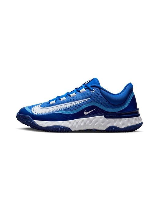 Nike Blue Alpha Huarache Elite 4 Tf "hyper Royal" Shoes for men