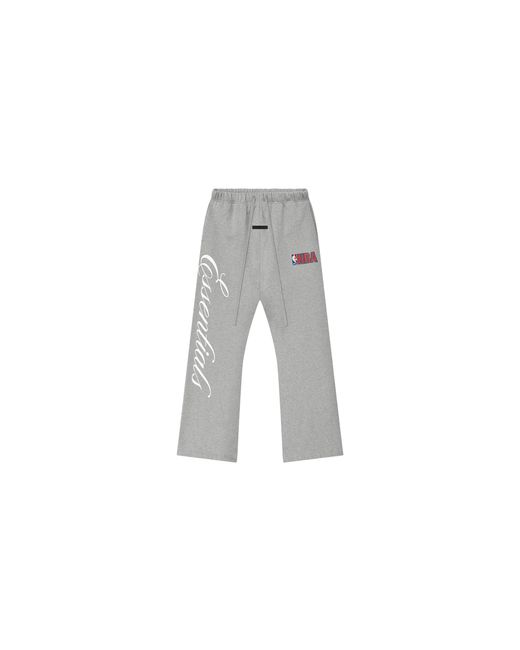 Fear Of God Black Essentials Nba Flare Sweatpants "Concrete Heather" 130Nb254303F" for men