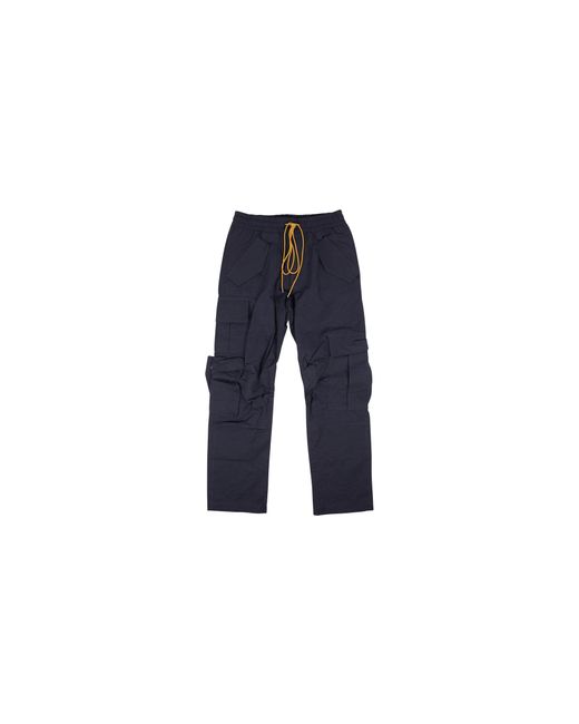Rhude Black Polyester Gabardine Cargo Pants And Creme" Rhpf22Pa030166180618" for men
