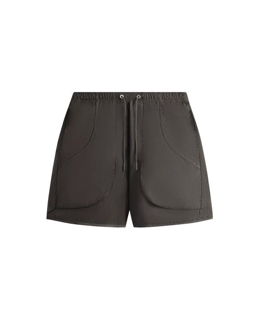 Kith Black Wrinkle Nylon Fowler Short "Somber" Khm060395 168" for men