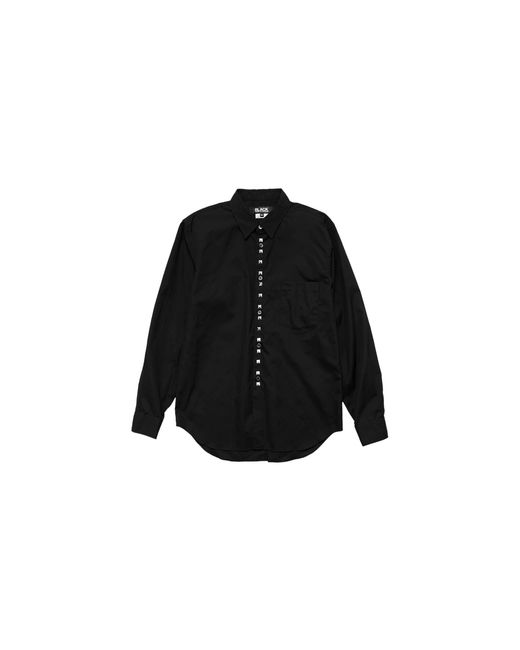 COMME DES GARÇON BLACK Black Studded Poplin Shirt 1Pb001052 Blk" for men