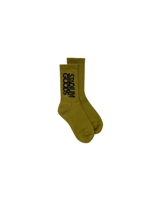 Stadium Goods Black Crew Sock "Army" Sgs0425"