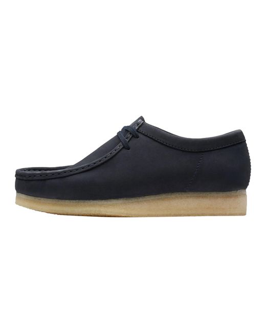 Clarks Blue Originals Wallabee Boots "Ink Nubuck" 47299 Ink Nubuck" for men