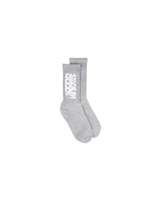 Stadium Goods Black Crew Socks Flannel" Sgs0479"