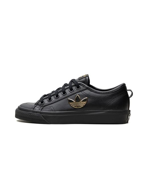 Adidas Black Nizza Trefoil "Carbon" H01129"