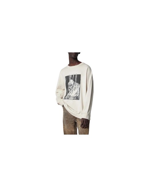 Our Legacy Black Slack Sweatshirt "Angry Fan Mail Print" M2266Sa" for men