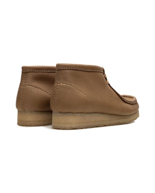 Clarks Black Wallabee Boot "Mid Tan Leather" 26175840"