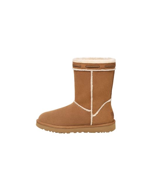 Ugg Black Classic Short Shearling Braid "Chestnut" 1166752 Che"