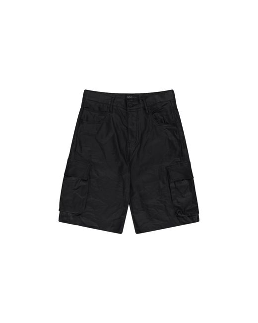 Purple Brand Black High Shine Cargo Shorts P022 Hscb224" for men