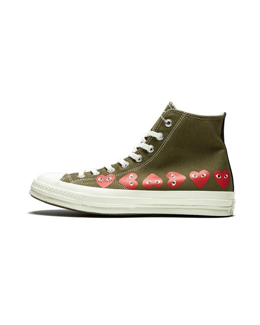 Converse Black Chuck 70 Hi "Comme Des Garcons Play Multi Hearts" 162973C" for men