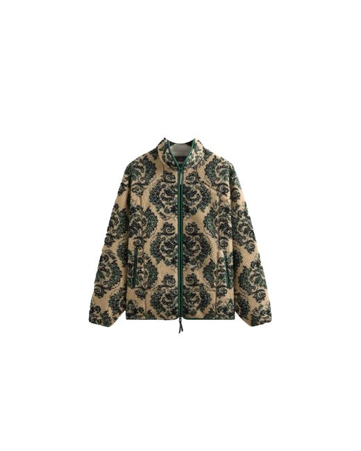 Kith Green Damask Floral Sherpa Harper Jacket "Eternal" Khm010821 246" for men