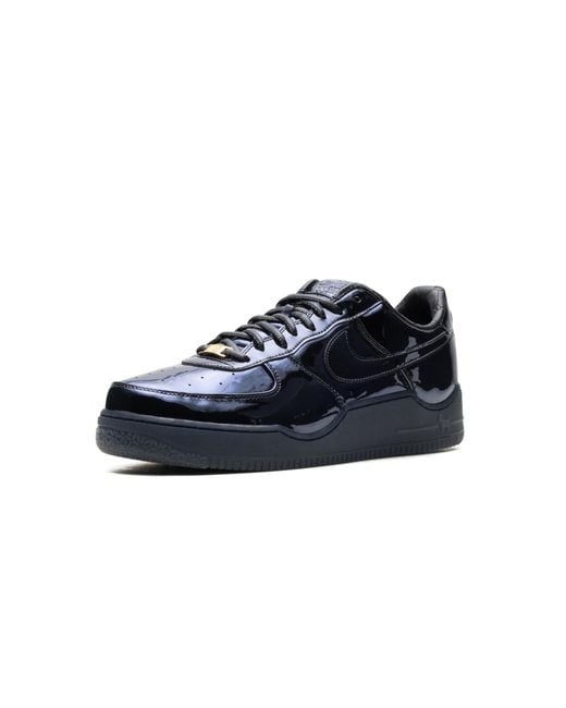 Nike Black Air Force 1 Low "Lebron James Patent" Io6129 001" for men
