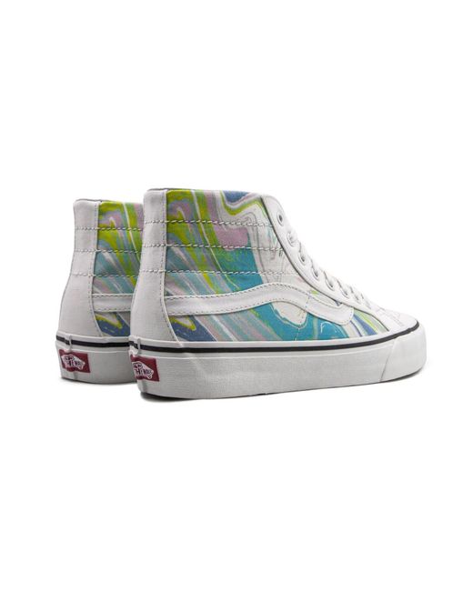 Converse Gray Sk8-Hi 138 Decon "Color Marble" Vn0A3Mv1Xgi" for men