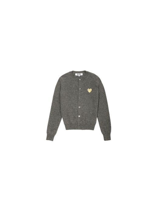 COMME DES GARÇONS PLAY Black Heart Ls Cardigan Ax N050 051 3 5" for men