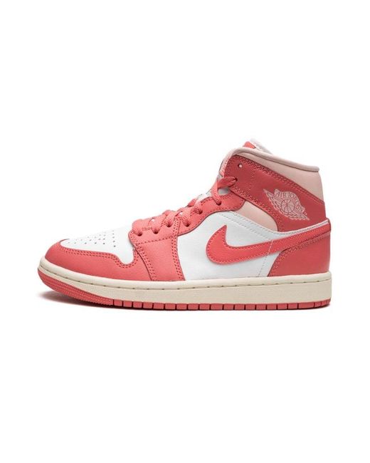 Nike Pink Air 1 Mid "strawberries And Cream" Shoes