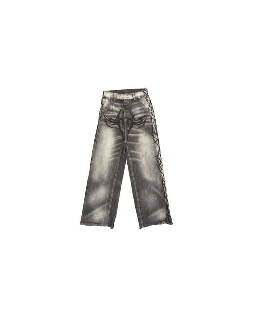 HELLSTAR Black Graffiti Denim Jeans Hsr217" for men