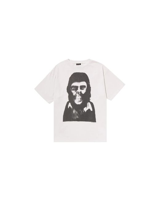 A Bathing Ape Black X Saint Mxxxxxx Skull T-Shirt 1J23 109 902" for men