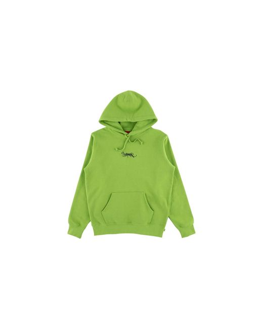 Supreme Green Tag Logo Hoodie Sweatshirt 'ss 19' for men