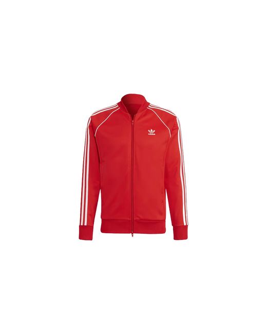 Adidas Red Adicolor Classics Primeblue Sst Track Jacket H06711" for men
