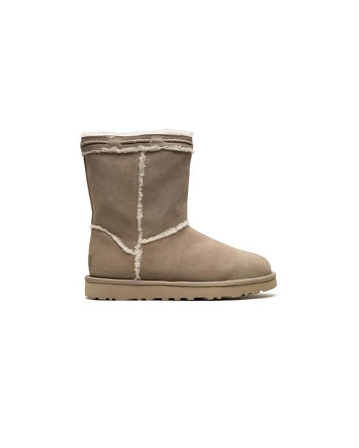 Ugg Black Classic Short Shearling Braid "Dune" 1166752 Dune"