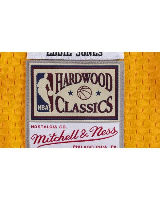 Mitchell & Ness Black Swingman Jersey "Nba Lakers 94-95 Eddie Jones" Smjygs18441 Lalltgd94Ejn" for men