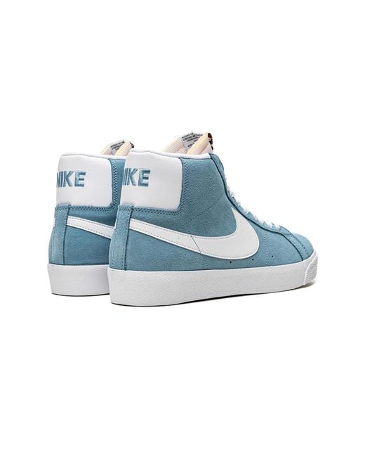 Nike Blue Sb Zoom Blazer Mid "Cerulean" 864349 404" for men