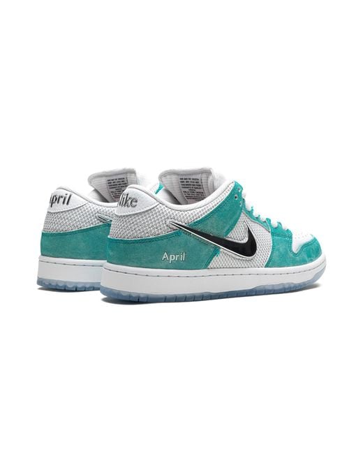 Nike Blue Sb Dunk Low Pro Qs "April Skateboards" Fd2562 400" for men
