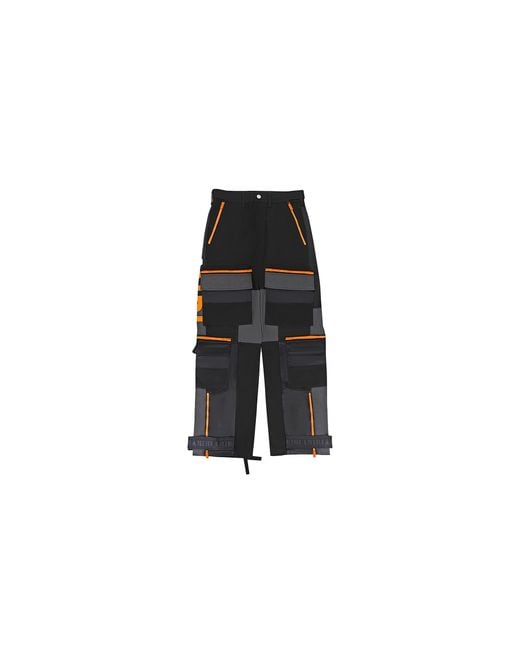 Amiri Black Parachute Pants Pf22Mpf004" for men