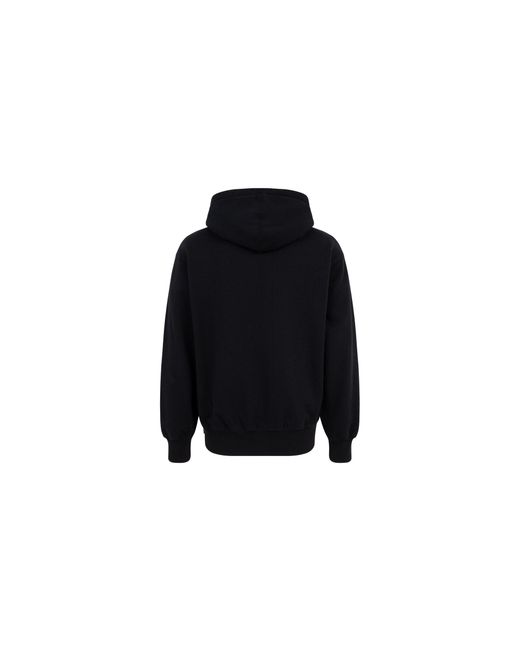 Supreme Black Denim Logo Hoodie "Ss21" Su10663"