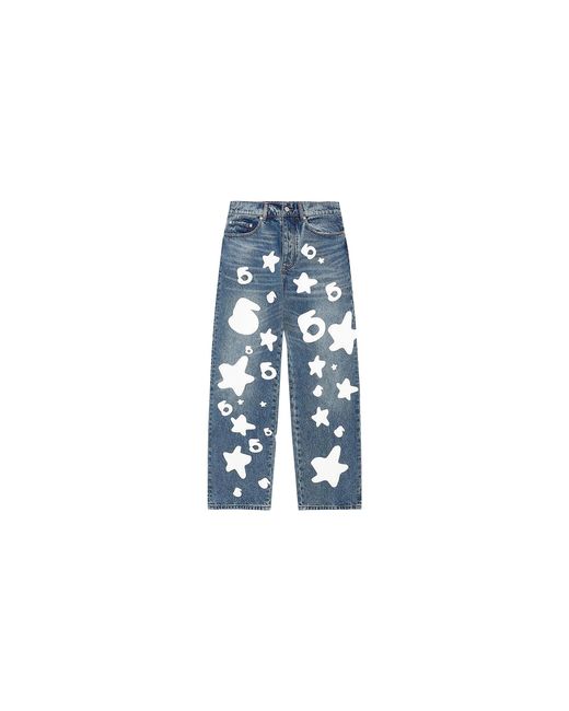 Sp5der Black Beluga Jeans "Washed" 315" for men