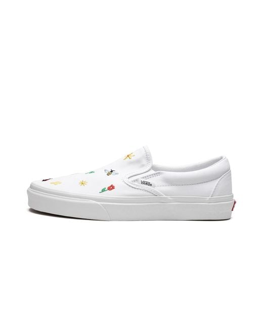 Vans White Slip On "Garden Party" Vn0A5Jlxw00" for men