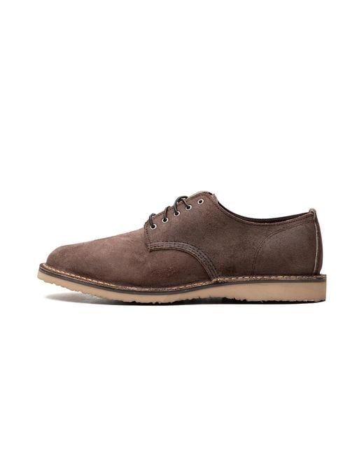 Red Wing Brown Weekender Oxford "Chocolate Muleskinner" 3606" for men