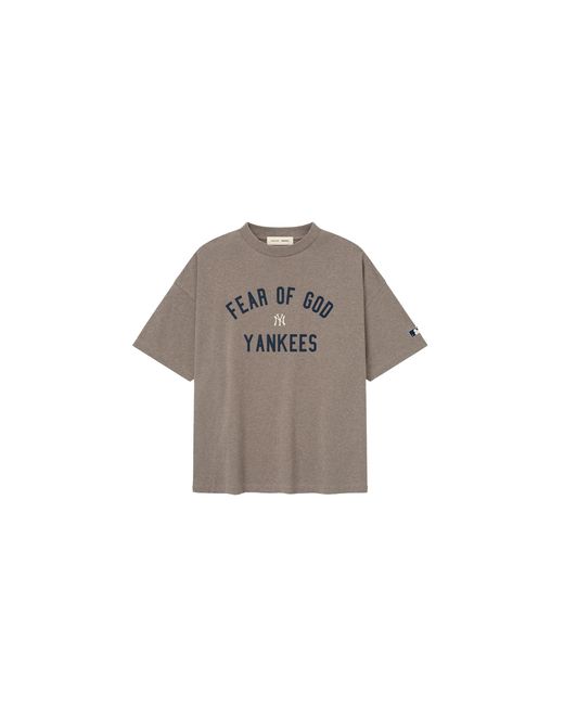 Fear Of God Black Mlb 90' Fit T-Shirt New York 125Ml254012F" for men