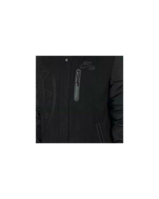Nike Black Air Destroyer Letterman Wool Championship Jacket 860089 010" for men