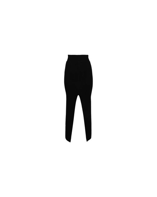 Rick Owens Black Short Sliced Skirt Ro02E4671 Kwvh 09"