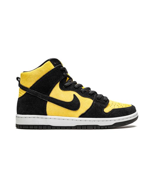 Nike Black Sb Dunk High Pro "Reverse Goldenrod" Db1640 001" for men