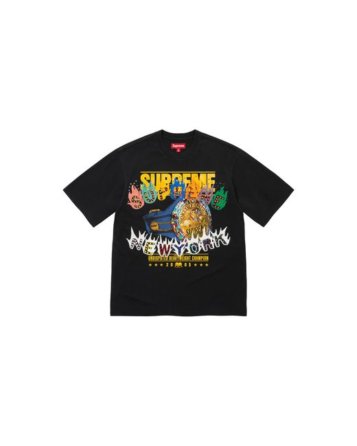 Supreme Black Undisputed S/S Top "Fw26