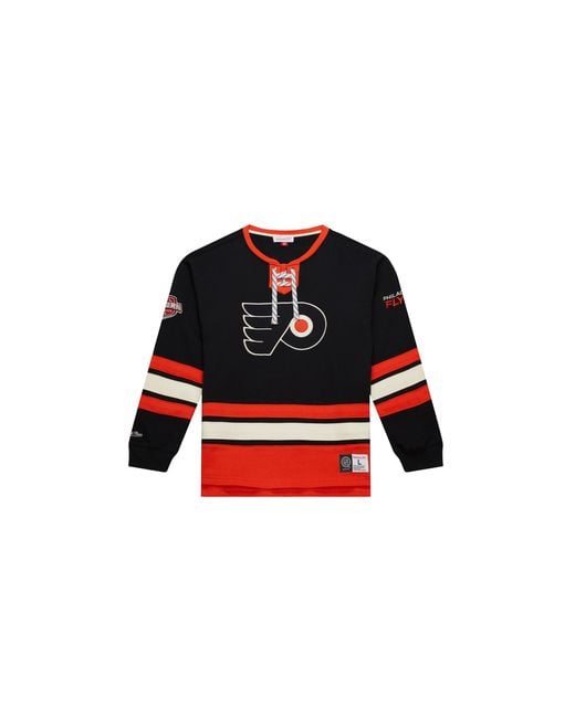 Mitchell & Ness Black Heritage Lace-Up Crew Current Logo "Nhl Flyers" Fc8096 Pflblck" for men