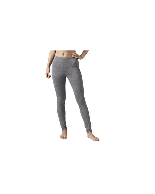 Reebok Black Crossfit High Rise Leggings "Charcoal Heather" Bh4711"