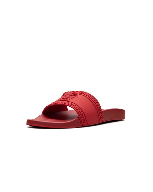 Versace Red Palazzo Medusa Pool Slide Dsu5883 Dgo9G D6G" for men