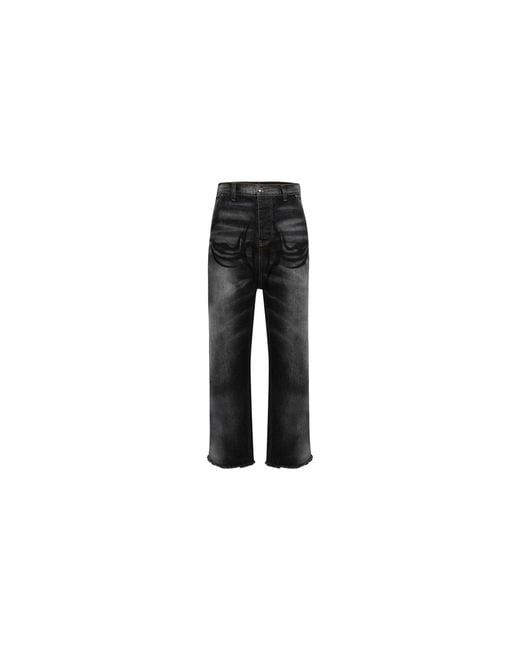 HELLSTAR Black Graffiti Denim Jeans Hsr307" for men