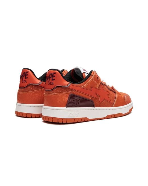 A Bathing Ape Red Sk8 Sta #2 M1 0Zxshmx91011J Orj" for men